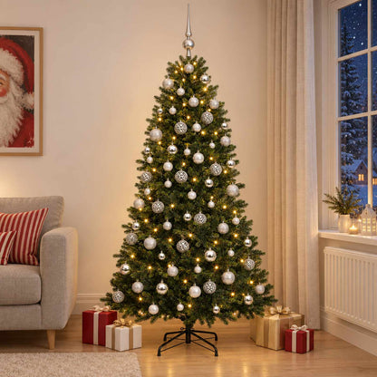 Artificial Christmas Tree with Bauble 180 cm 300 LEDs