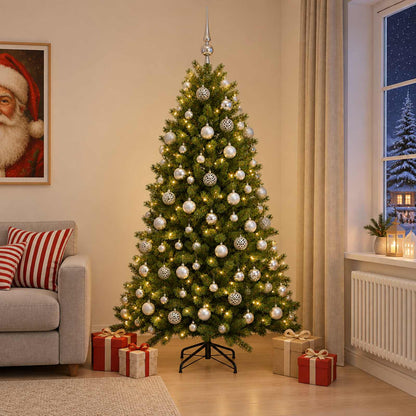 Artificial Christmas Tree with Bauble 240 cm 300 LEDs