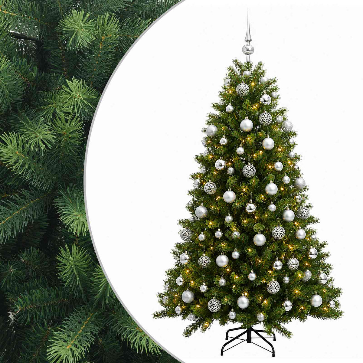 Artificial Christmas Tree with Bauble 240 cm 300 LEDs