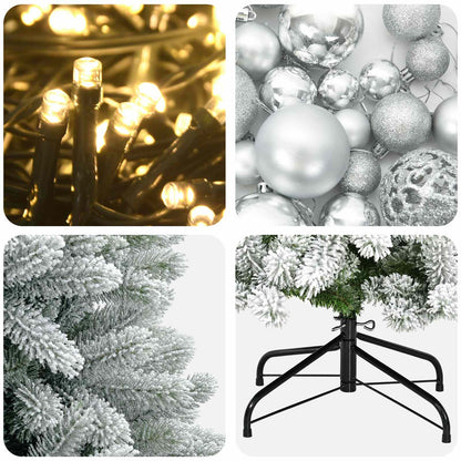 Artificial Christmas Tree with Bauble 210 cm 300 LEDs