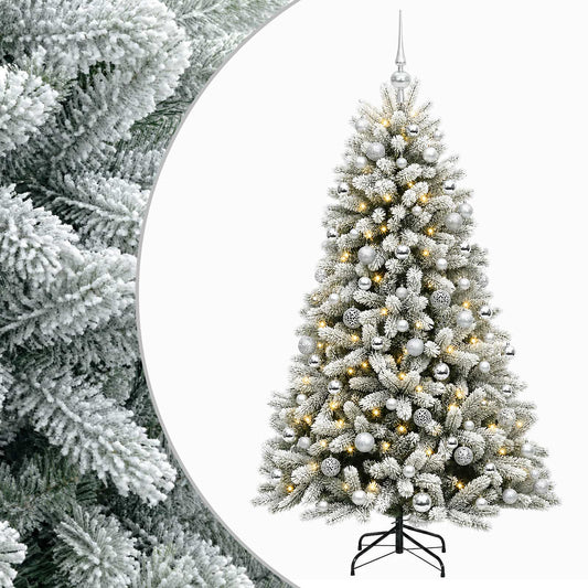 Artificial Christmas Tree with Bauble 210 cm 300 LEDs