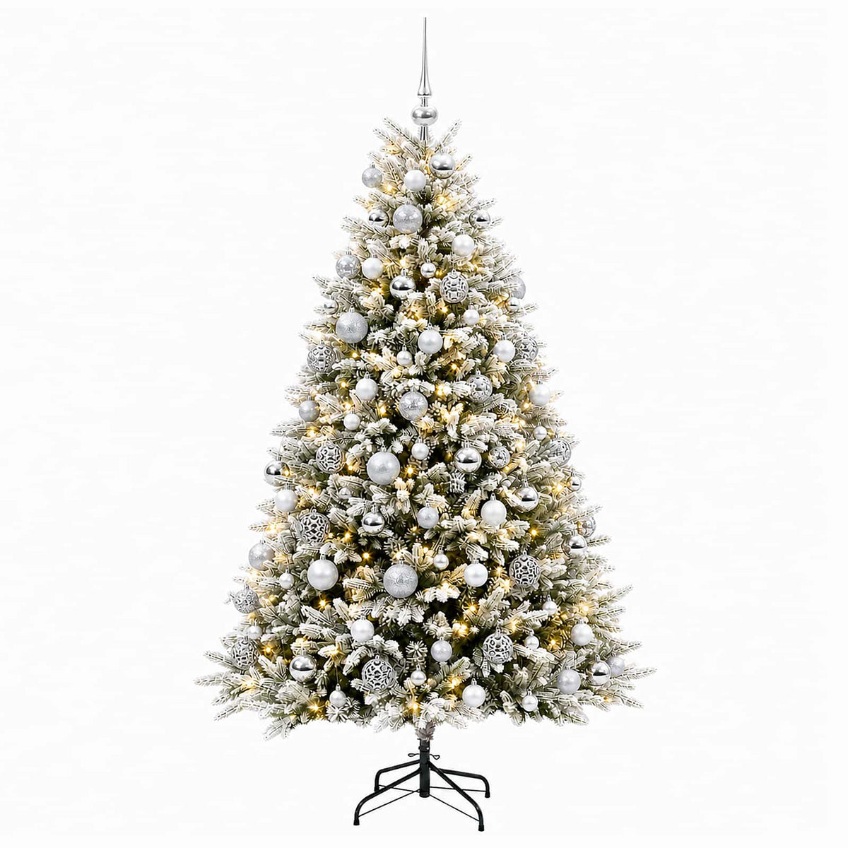 Artificial Christmas Tree with Bauble 210 cm 300 LEDs