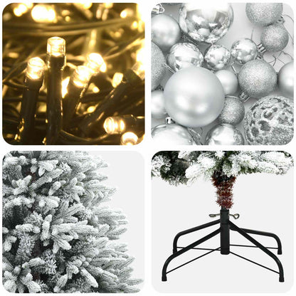 Artificial Christmas Tree with Bauble 240 cm 300 LEDs