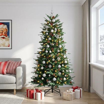 Artificial Christmas Tree with Bauble 210 cm 300 LEDs