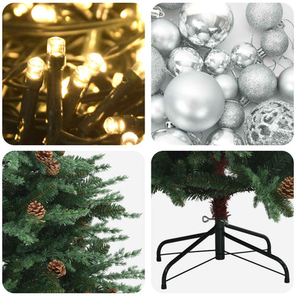 Artificial Christmas Tree with Bauble 210 cm 300 LEDs