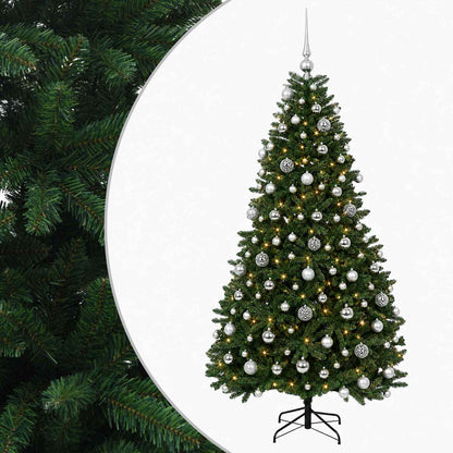 Artificial Christmas Tree Mid-green with Bauble 240 cm 300 LEDs