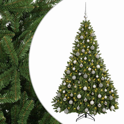 Artificial Christmas Tree Light Green with Bauble 210 cm