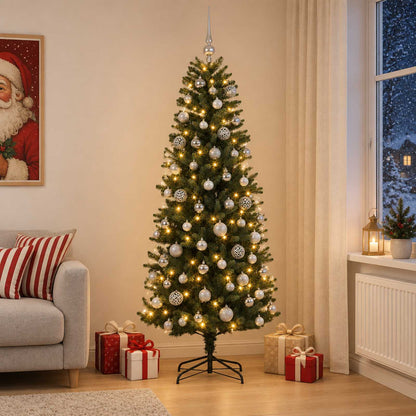 Artificial Christmas Tree with Bauble 240 cm 300 LEDs
