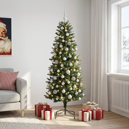 Artificial Christmas Tree with Bauble 210 cm 300 LEDs