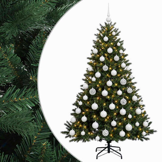 Artificial Christmas Tree with Bauble 210 cm 300 LEDs