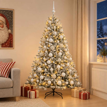 Artificial Christmas Tree with Bauble 210 cm 300 LEDs