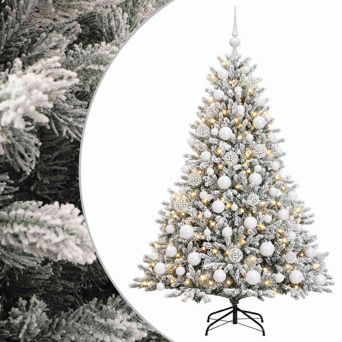 Artificial Christmas Tree with Bauble 240 cm 300 LEDs