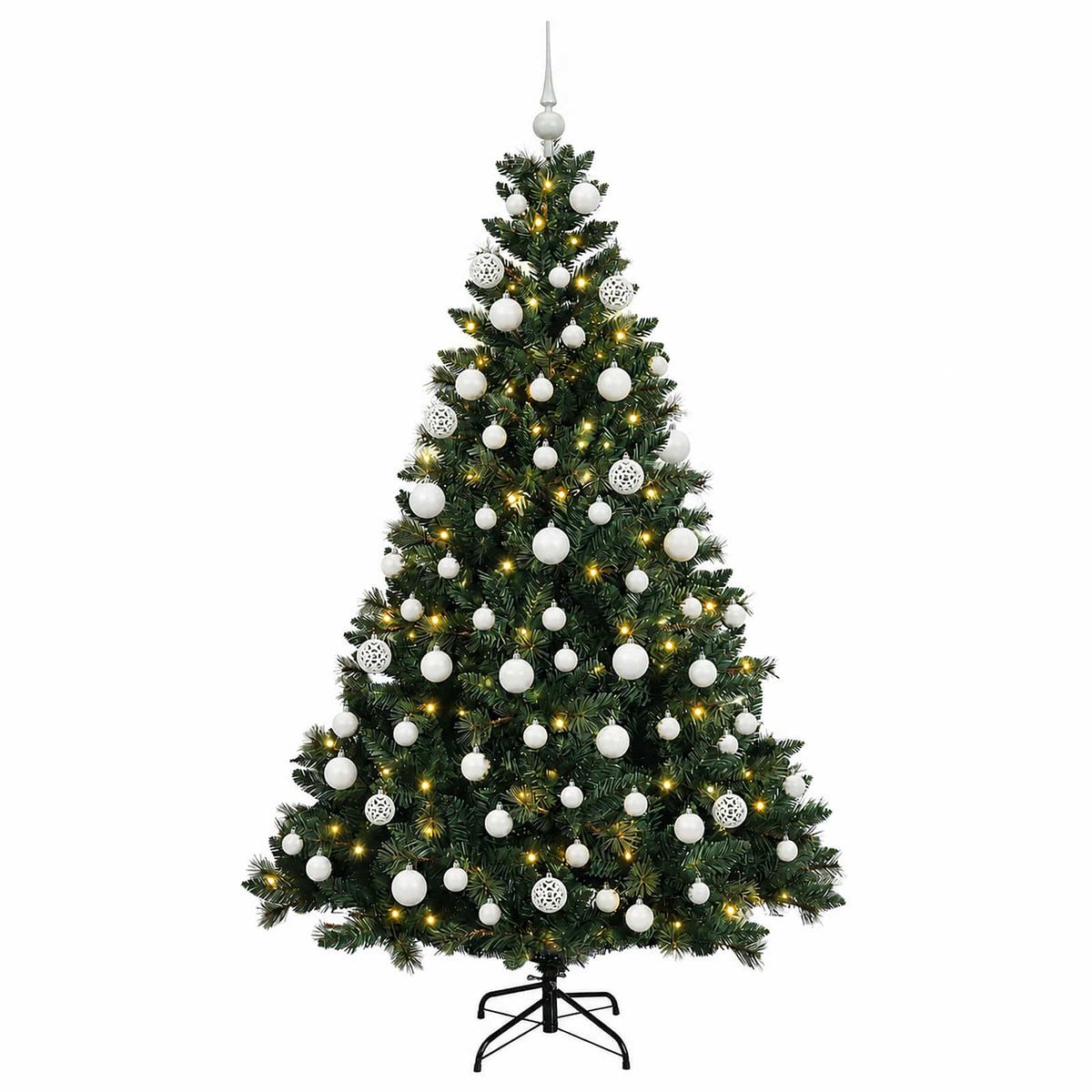 Artificial Christmas Tree with Bauble 180 cm 300 LEDs