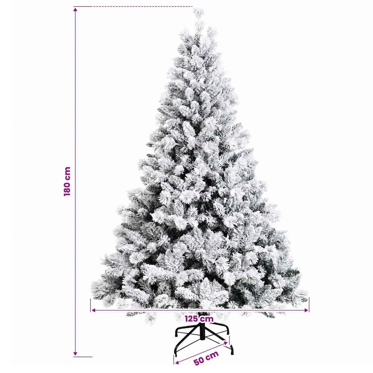 Artificial Christmas Tree with Bauble 180 cm 300 LEDs