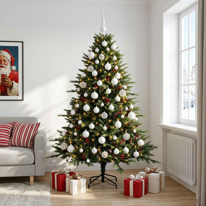Artificial Christmas Tree with Bauble 210 cm 300 LEDs