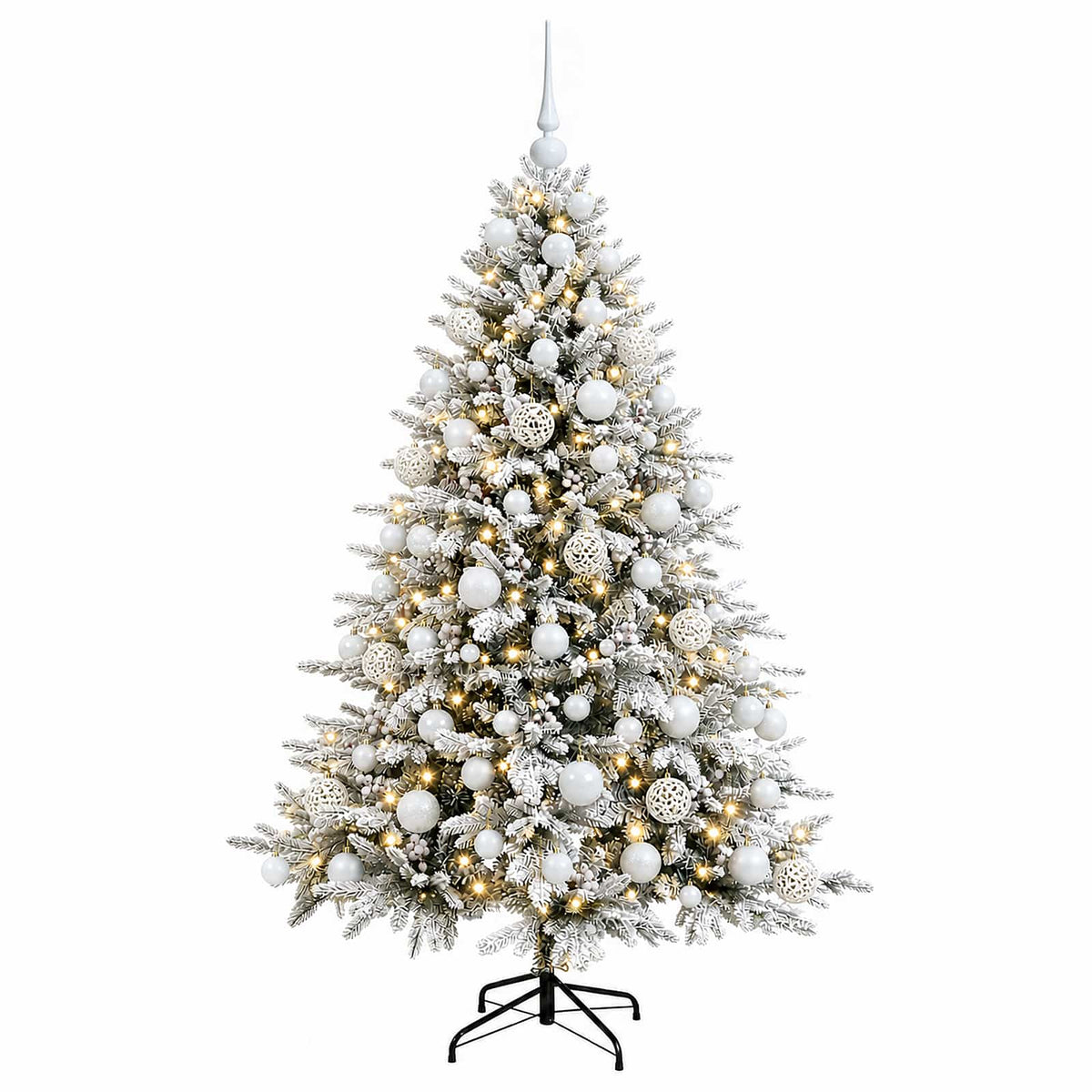 Artificial Christmas Tree with Bauble 210 cm 300 LEDs