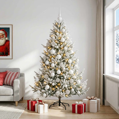Artificial Christmas Tree with Bauble 210 cm 300 LEDs