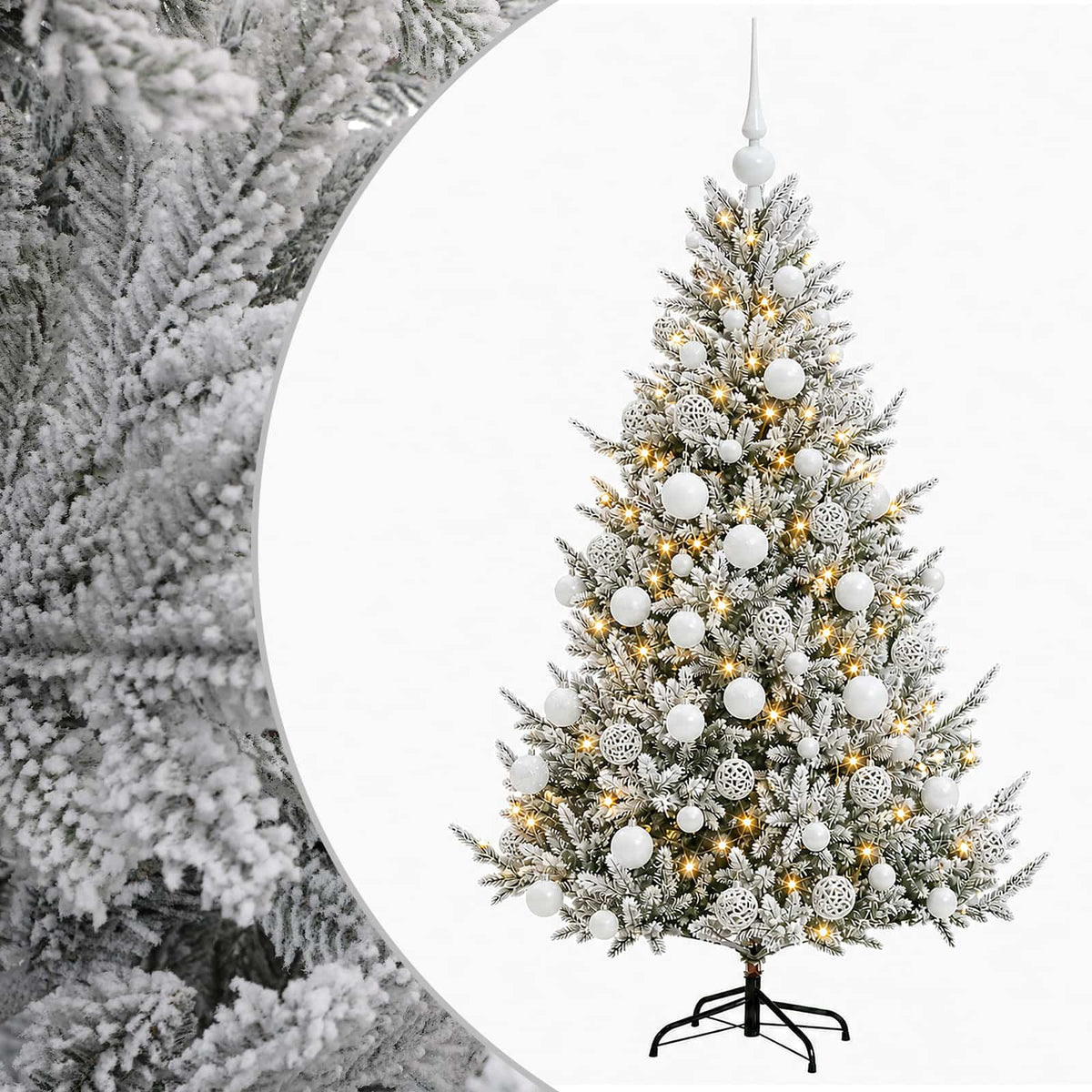 Artificial Christmas Tree with Bauble 180 cm 300 LEDs
