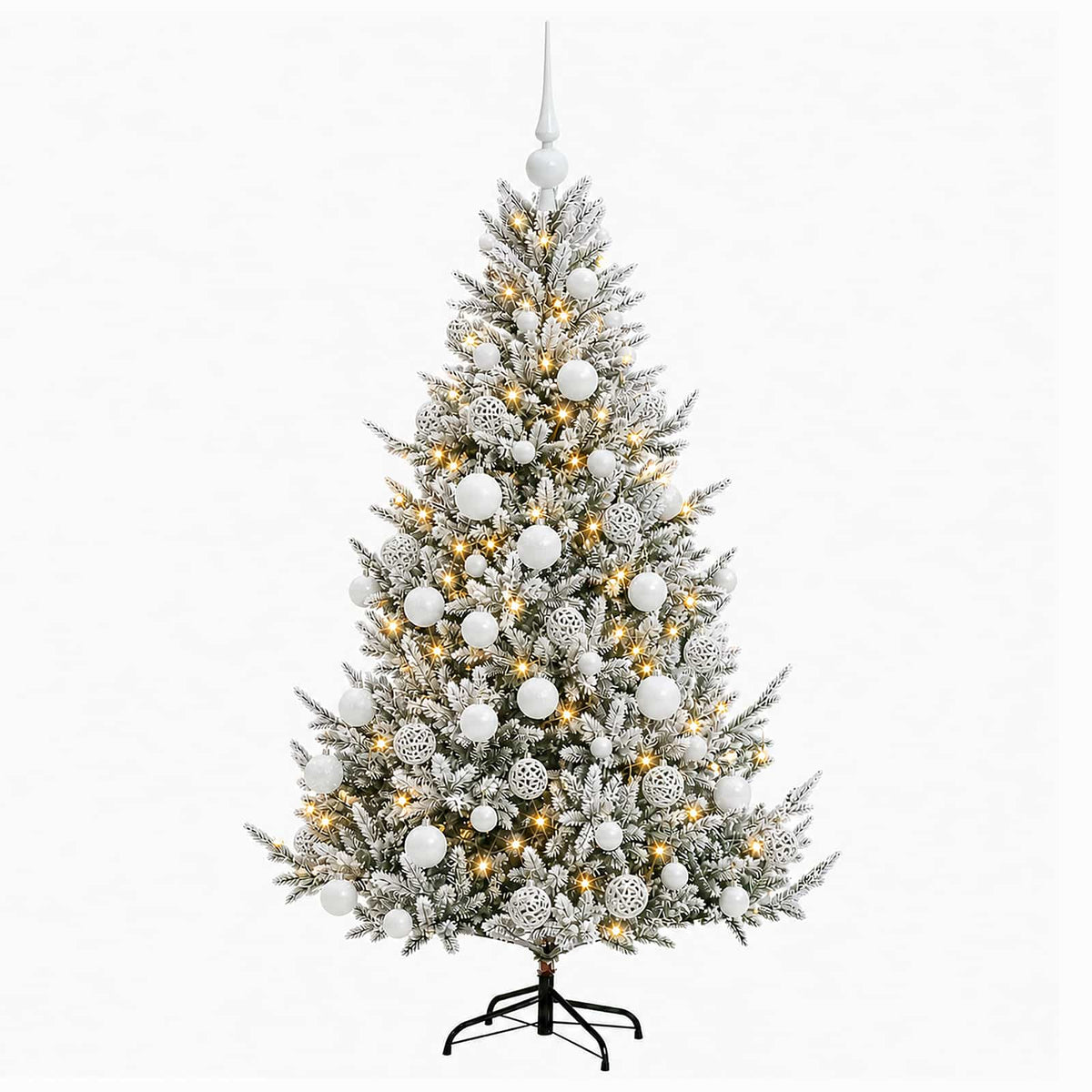 Artificial Christmas Tree with Bauble 210 cm 300 LEDs