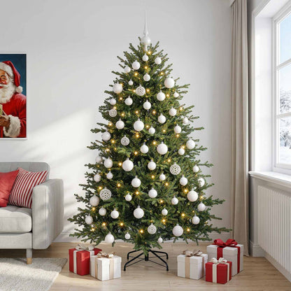 Artificial Christmas Tree with Bauble 210 cm 300 LEDs