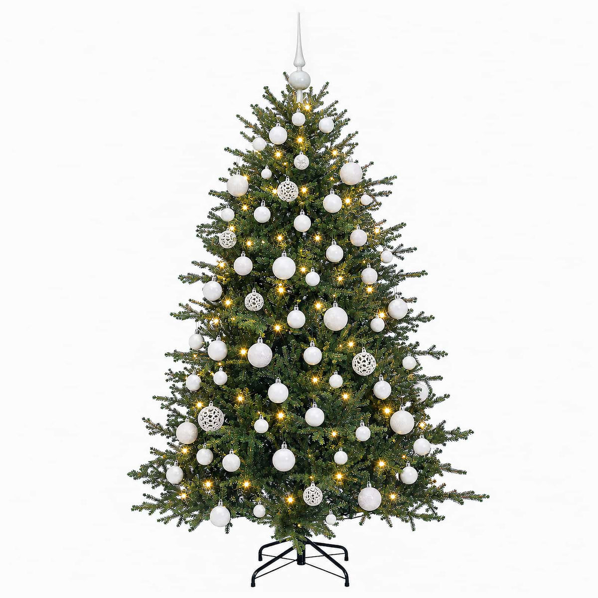Artificial Christmas Tree with Bauble 210 cm 300 LEDs