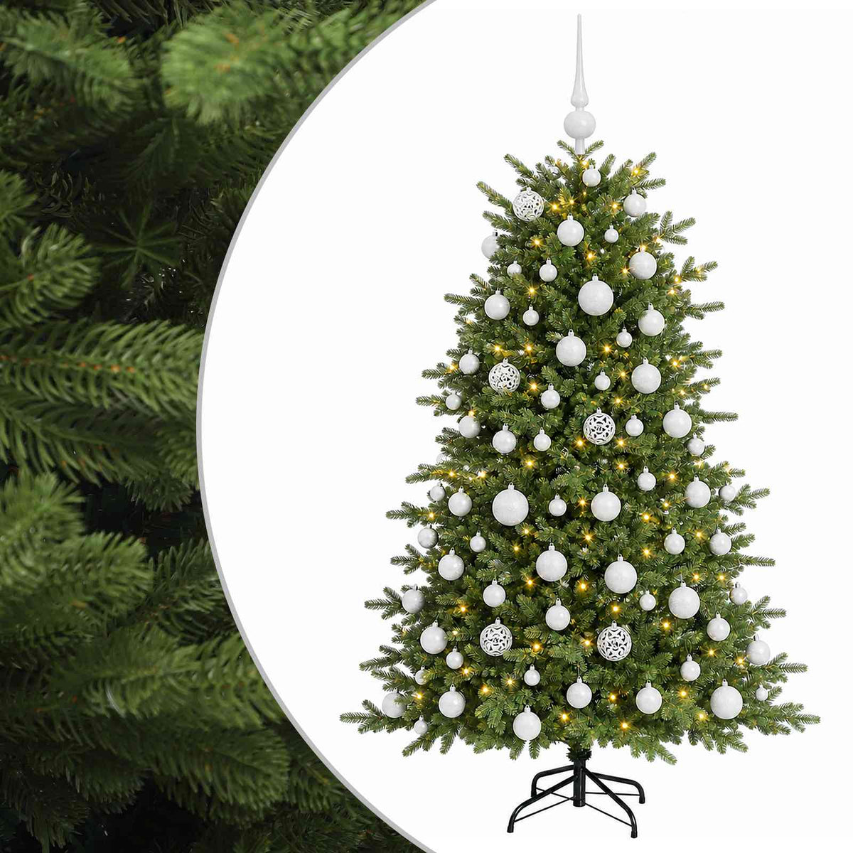 Artificial Christmas Tree with Bauble 180 cm 300 LEDs