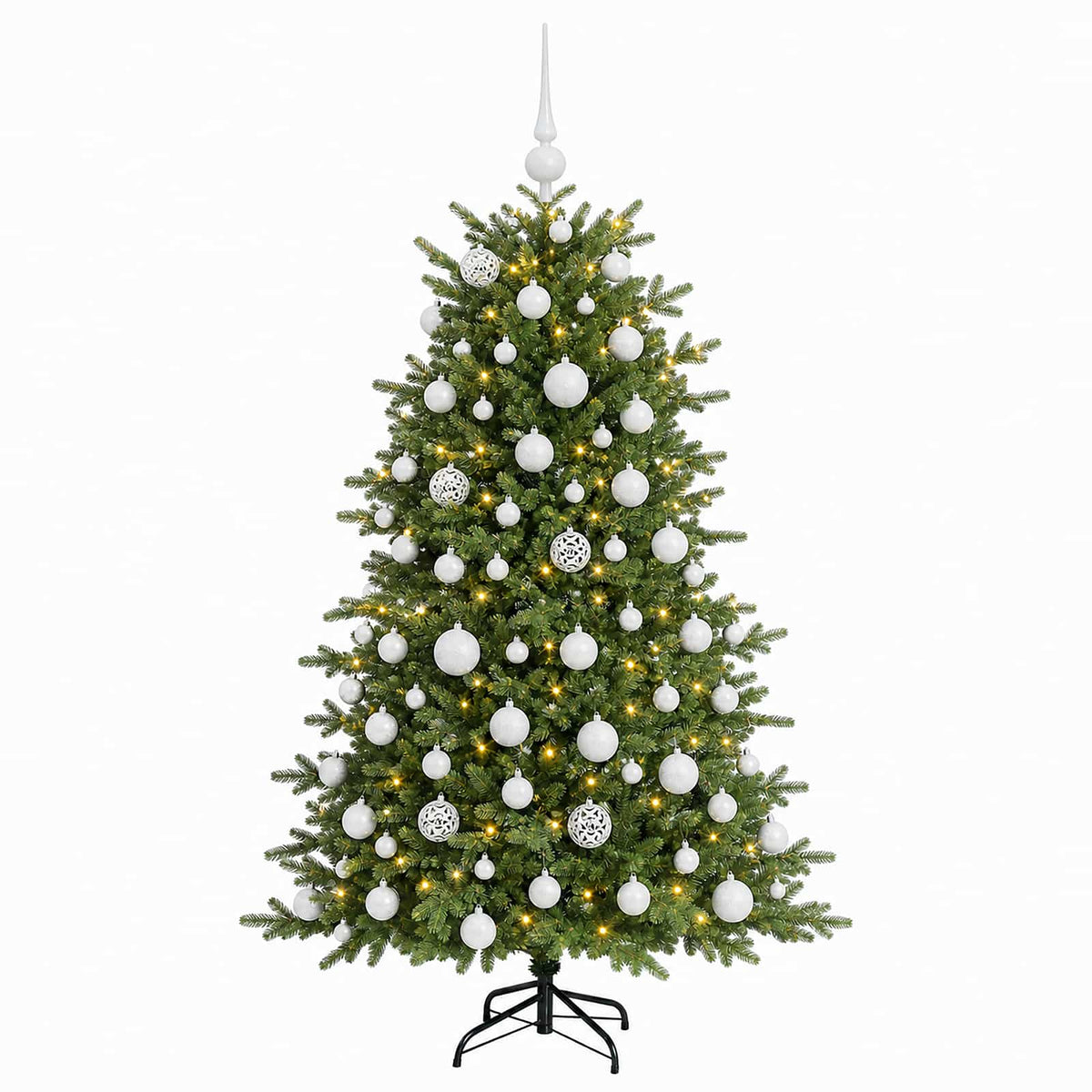 Artificial Christmas Tree with Bauble 210 cm 300 LEDs