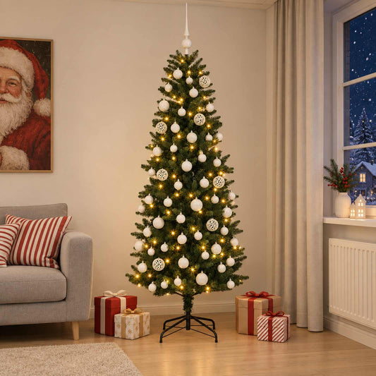 Artificial Christmas Tree with Bauble 180 cm 300 LEDs