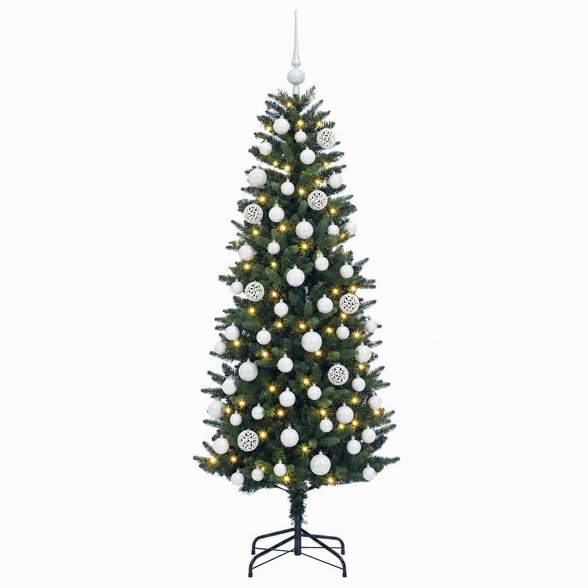 Artificial Christmas Tree with Bauble 210 cm 300 LEDs