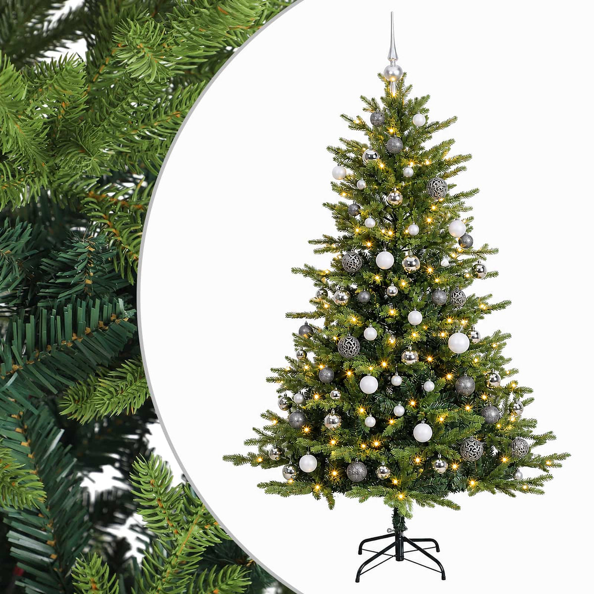 Artificial Christmas Tree with Bauble 240 cm 300 LEDs
