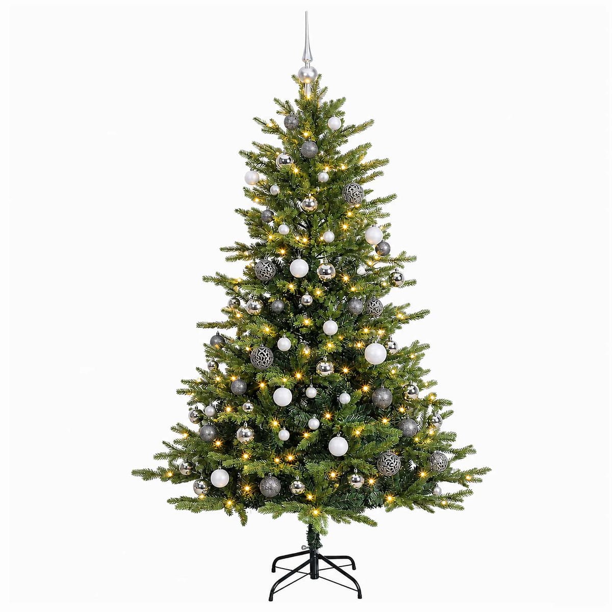 Artificial Christmas Tree with Bauble 240 cm 300 LEDs