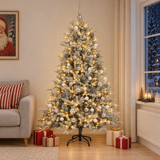 Artificial Christmas Tree with Bauble 240 cm 300 LEDs