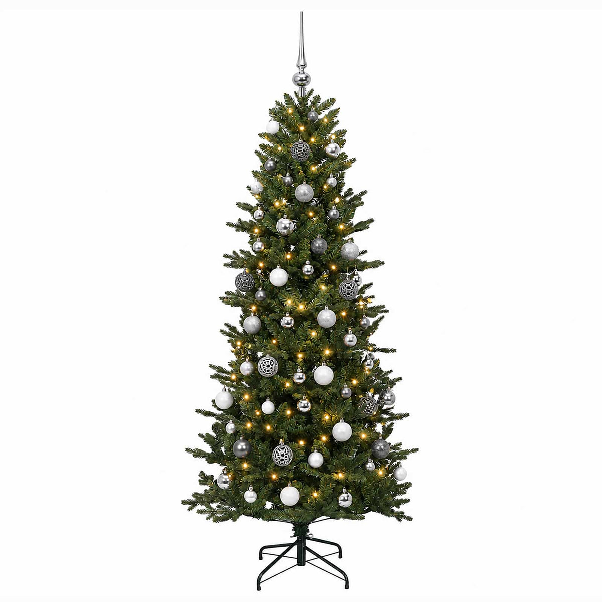 Artificial Christmas Tree with Bauble 210 cm 300 LEDs
