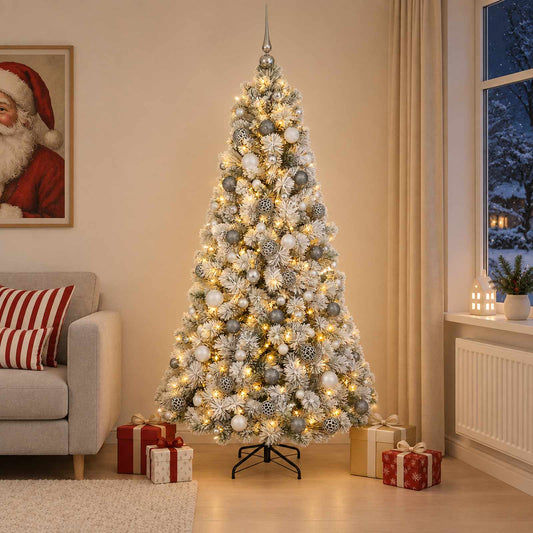 Artificial Christmas Tree with Bauble 180 cm 300 LEDs