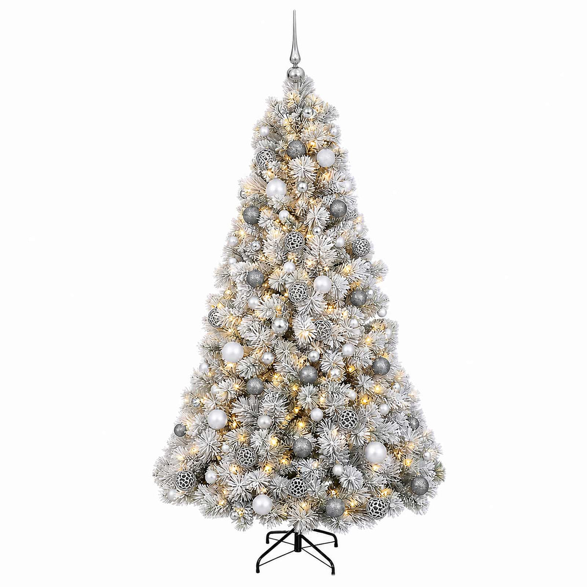 Artificial Christmas Tree with Bauble 210 cm 300 LEDs