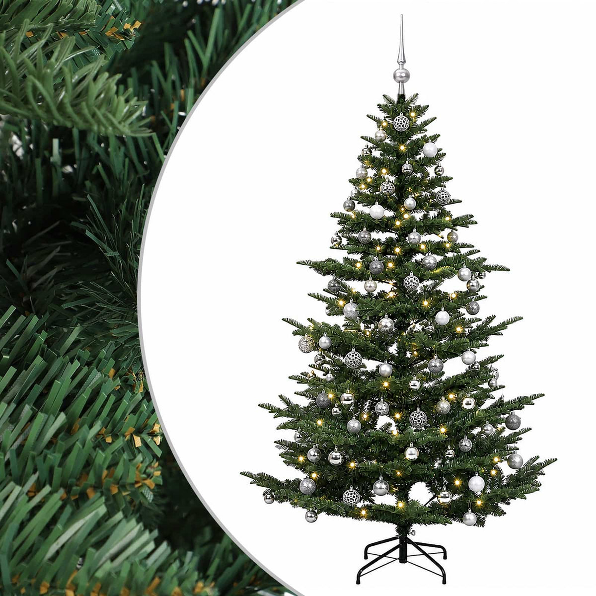 Artificial Christmas Tree with Bauble 180 cm 300 LEDs