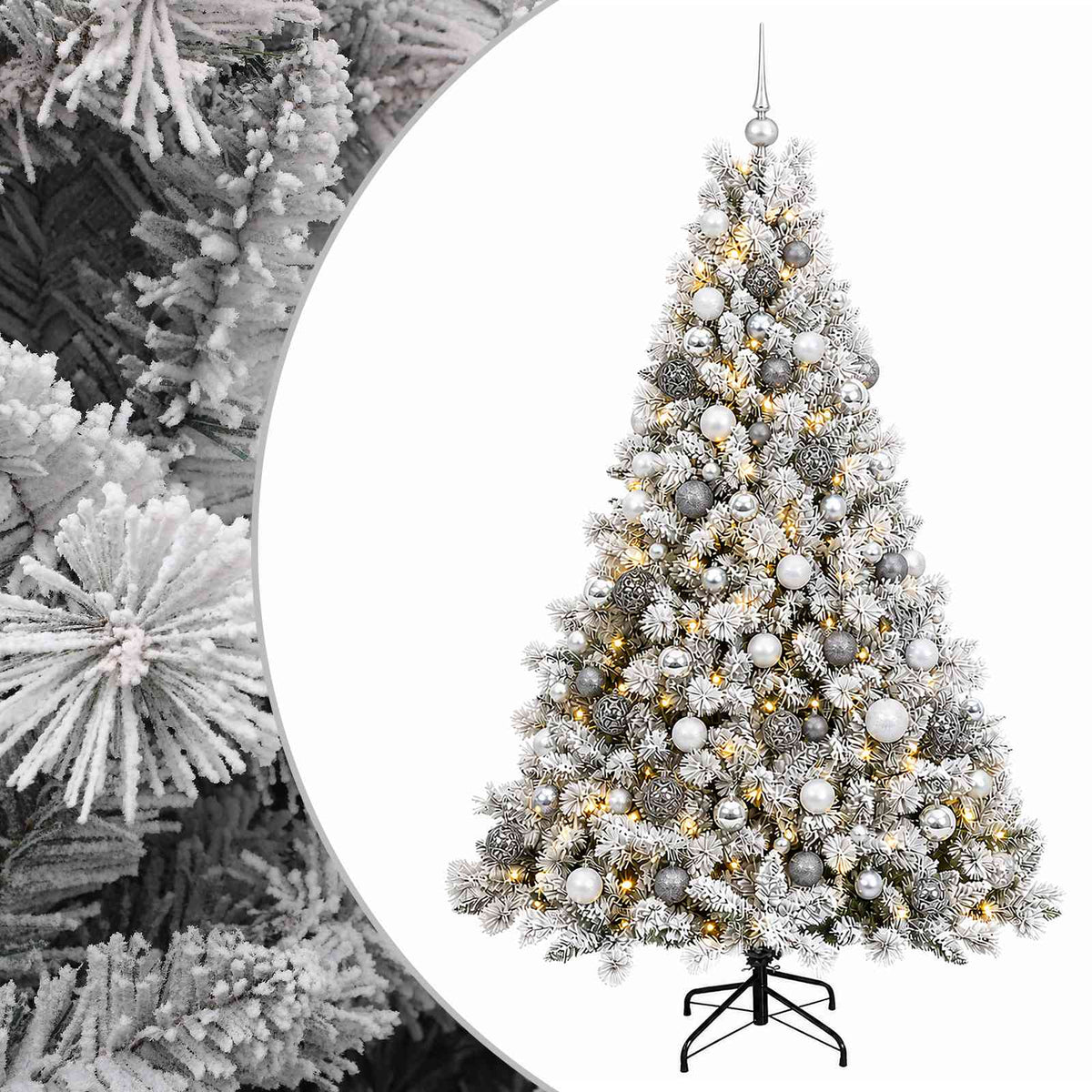 Artificial Christmas Tree with Bauble 210 cm 300 LEDs