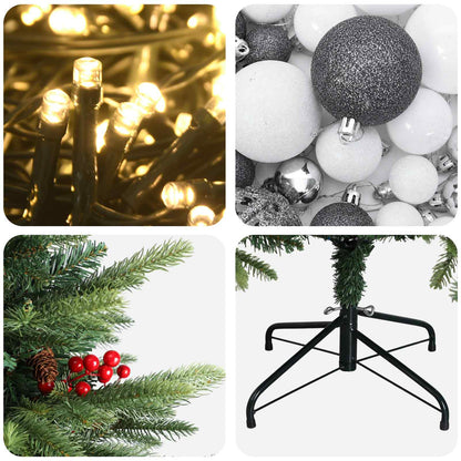 Artificial Christmas Tree with Bauble 240 cm 300 LEDs