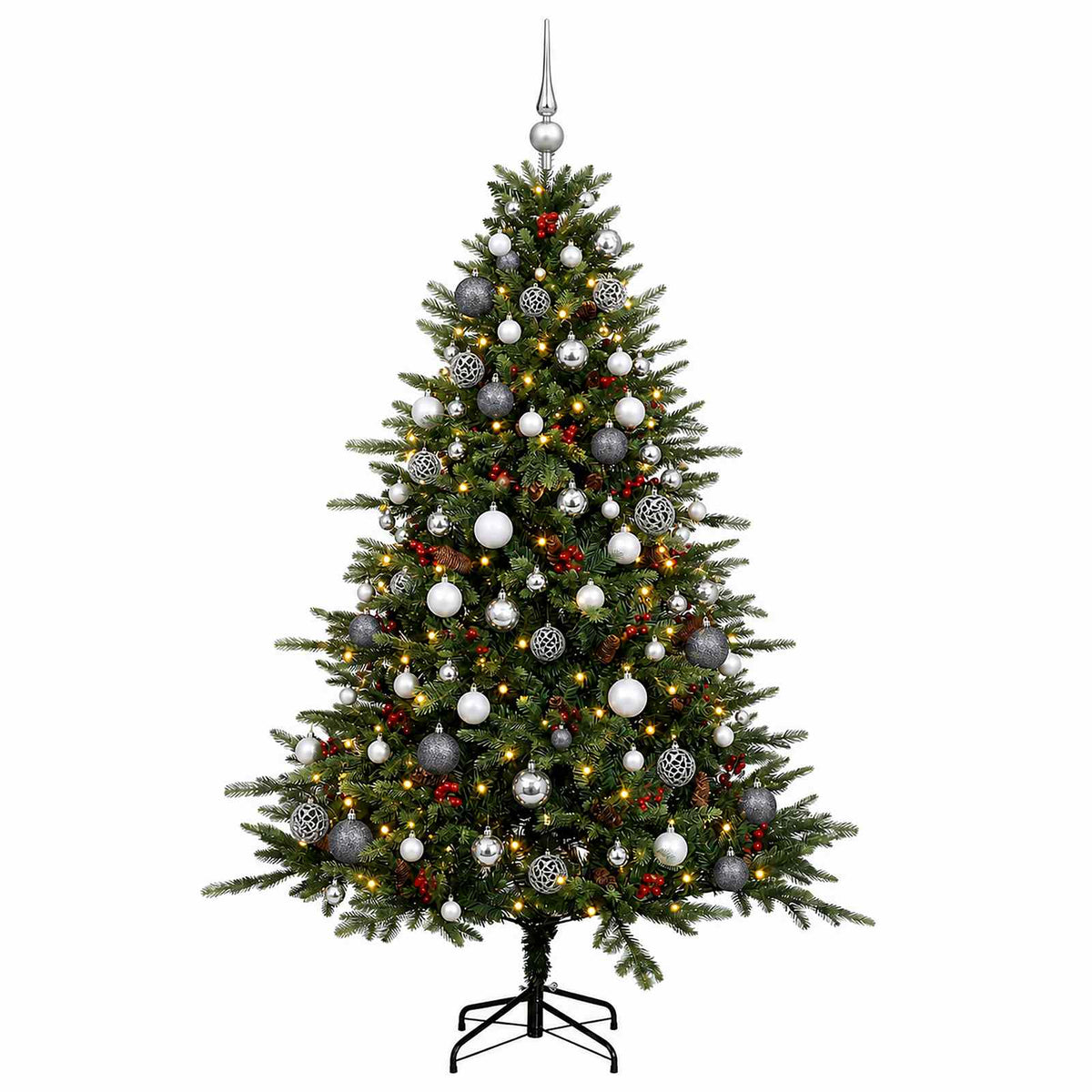 Artificial Christmas Tree with Bauble 240 cm 300 LEDs