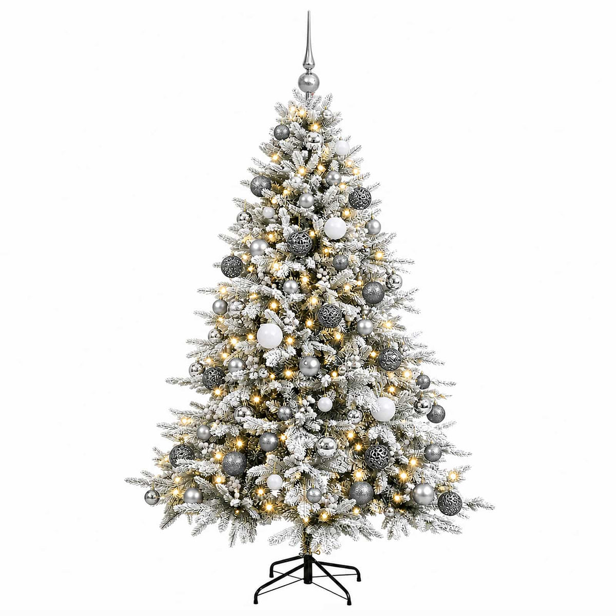 Artificial Christmas Tree with Bauble 240 cm 300 LEDs