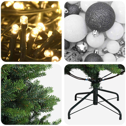 Artificial Christmas Tree with Bauble 210 cm 300 LEDs
