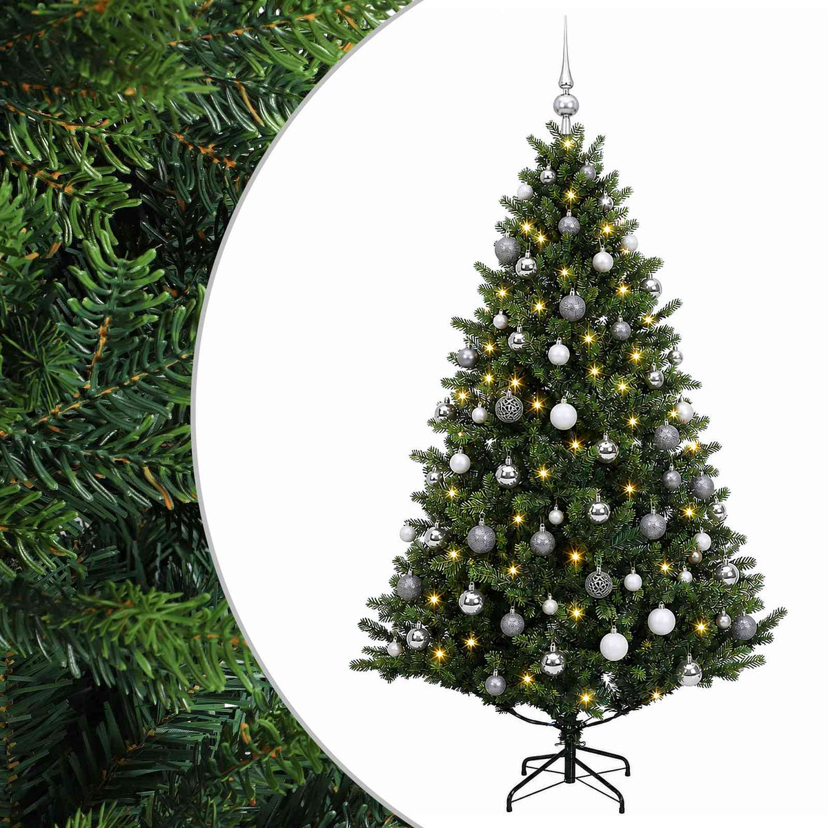 Artificial Christmas Tree with Bauble 240 cm 300 LEDs