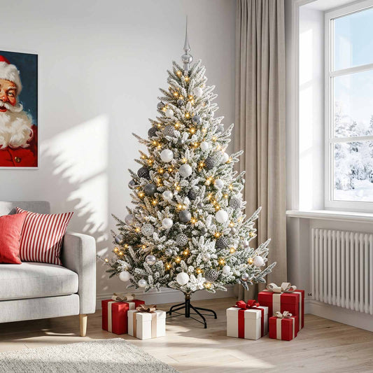 Artificial Christmas Tree with Bauble 210 cm 300 LEDs
