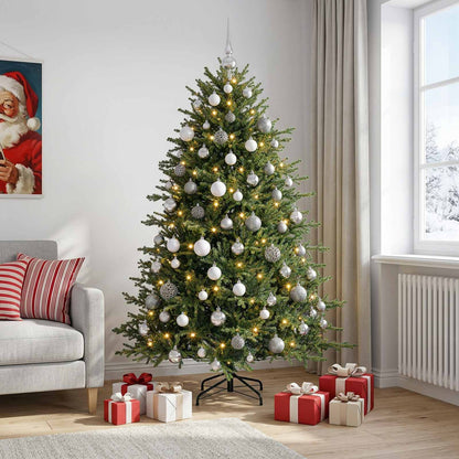 Artificial Christmas Tree with Bauble 240 cm 300 LEDs