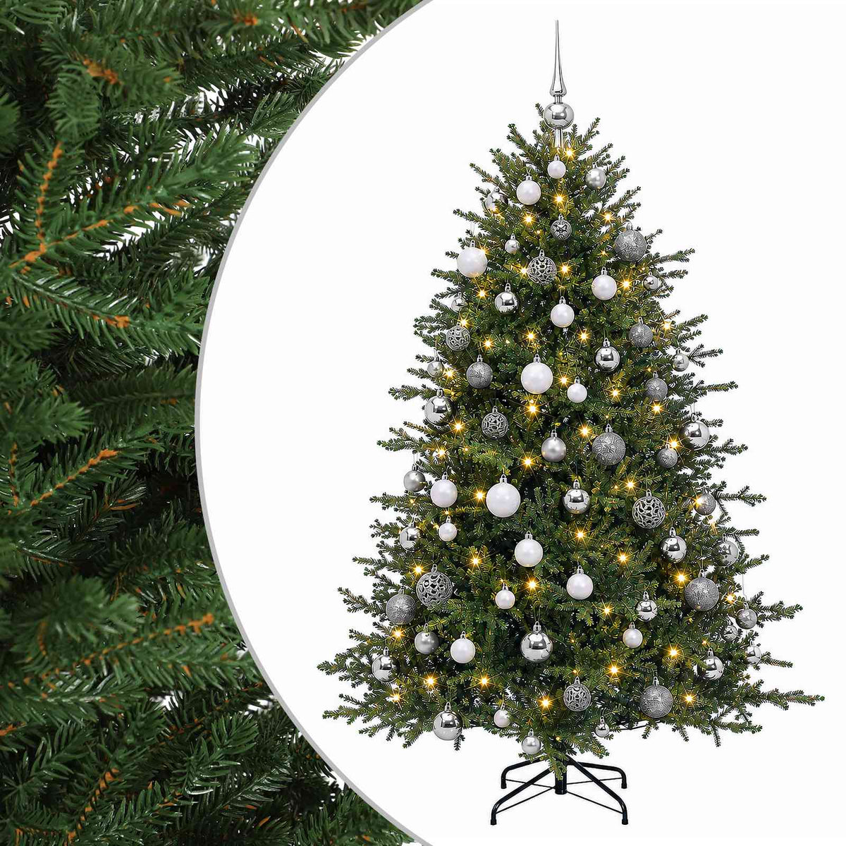 Artificial Christmas Tree with Bauble 180 cm 300 LEDs
