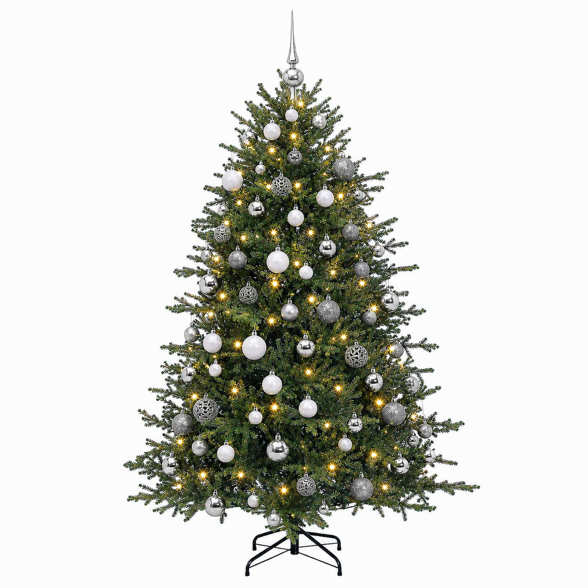 Artificial Christmas Tree with Bauble 240 cm 300 LEDs