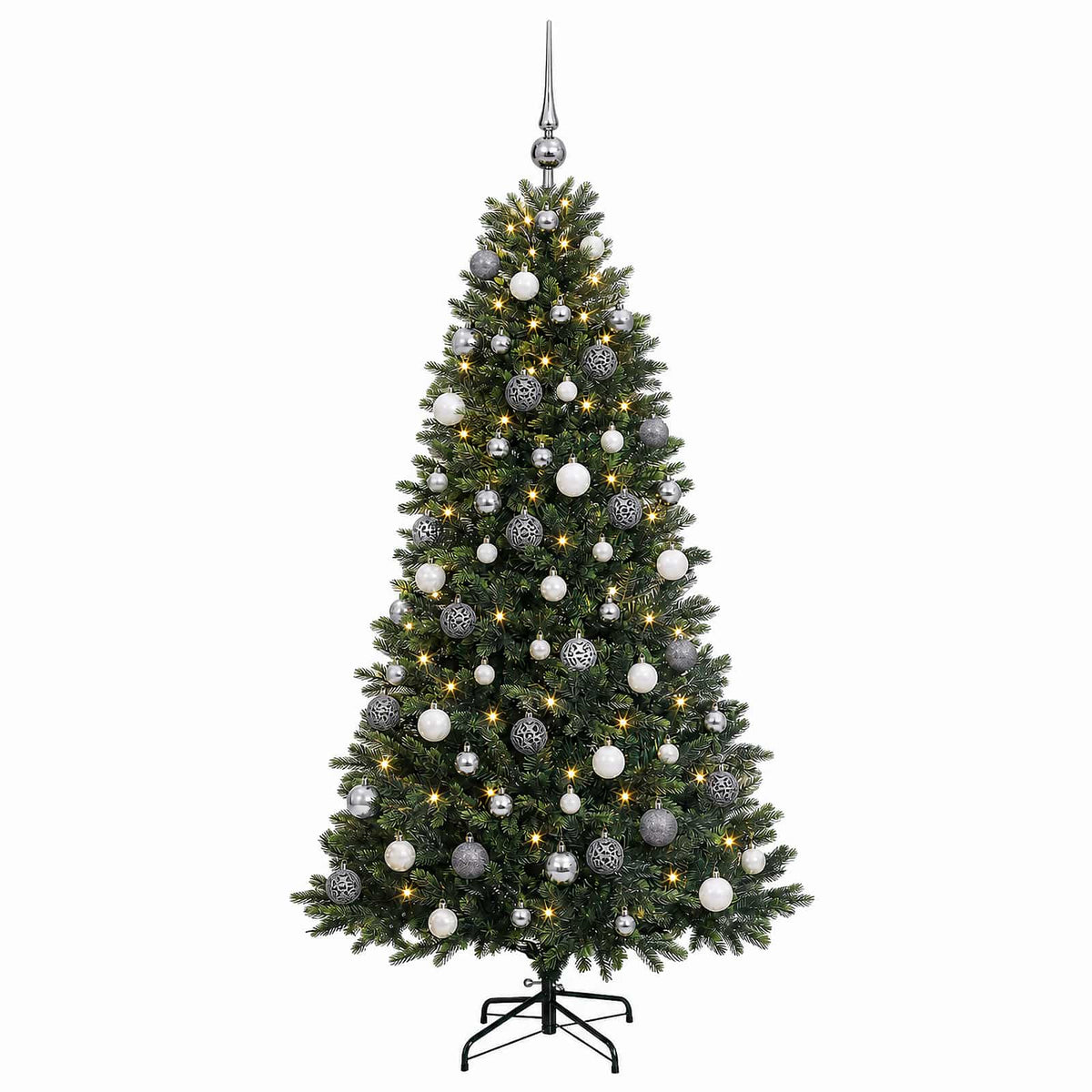 Artificial Christmas Tree with Bauble 180 cm 300 LEDs