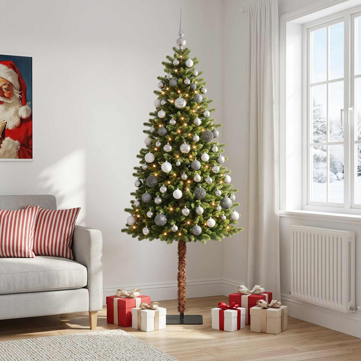 Artificial Christmas Tree with Bauble 180 cm 300 LEDs