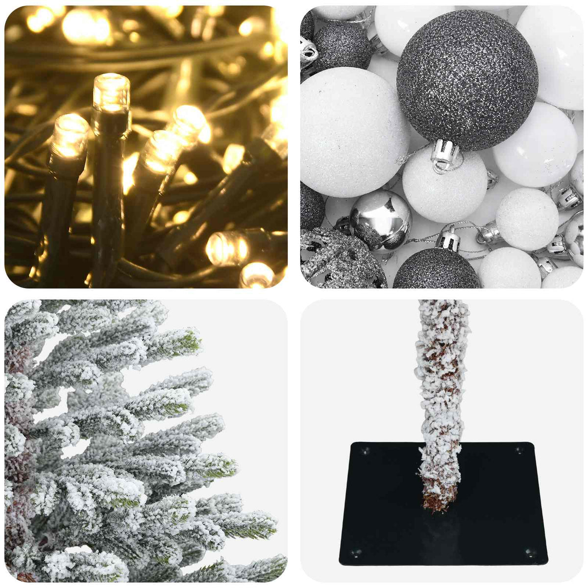 Artificial Christmas Tree with Bauble 180 cm 300 LEDs