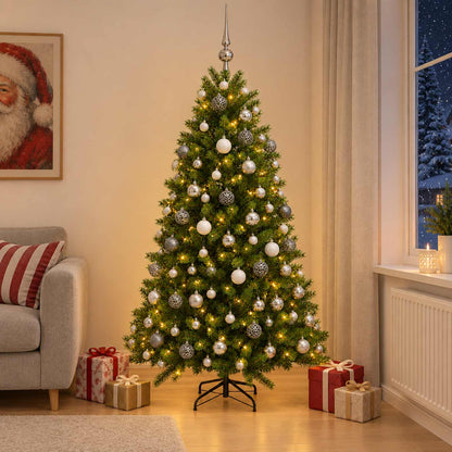 Artificial Christmas Tree with Bauble 180 cm 300 LEDs